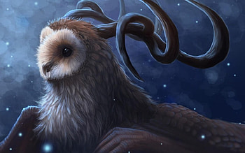 Magic Owl, bird, fantasy, magical, horned, owl HD wallpaper