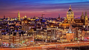 Amsterdam, , Architecture, Building, City, Cityscape, Night, Cities HD wallpaper