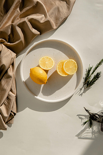 Food, Bowl, Lemon, Fruit, Citrus, Lobules, Slices HD phone wallpaper