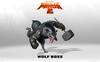 Wolf Boss from Kung Fu Panda 2 Movie - Click for high resolution HD wallpaper