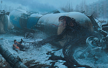 Quad — Frostbound Shadowfiend, dark, creature HD wallpaper