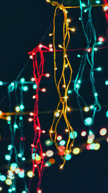 Christmas lights , Festive illumination, Magical holiday charm, Twinkling lights HD phone wallpaper