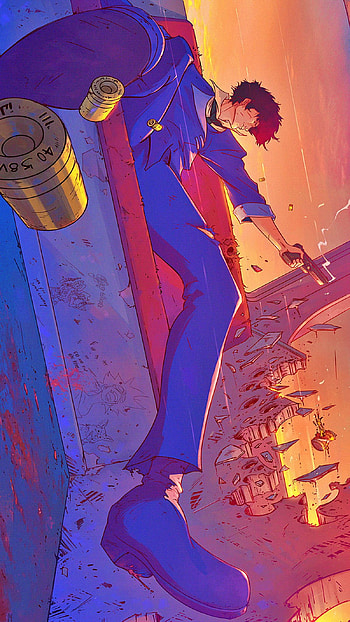 Spike Spiegel, art, space_cowboy HD phone wallpaper