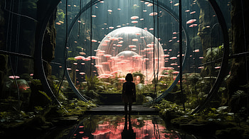 Aquarium Imaginarium, fantasy, AI Art HD wallpaper