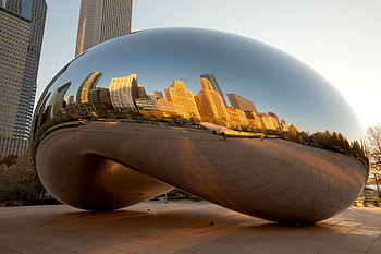 Cloud Gate, Chicago HD wallpaper