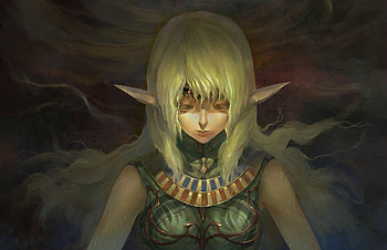 Fantasy, Girl, Hair, Elf, Meditation HD wallpaper