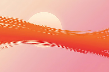 Bold Orange to Soft Pink Radiant Brush Stroke Gradient for Uplifting Visuals, Texture, Sunset, Abstract, Nature, Abstract Design HD wallpaper