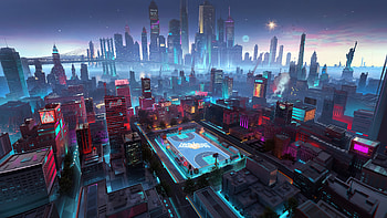 B Ball In The City , artist, artwork, digital-art, artstation HD wallpaper