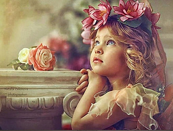 Vintage Style, artwork, girl, flowers, roses HD wallpaper