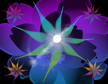Fantasy World, changes, swirls, abstracts, life, lights, directions, flowers HD wallpaper