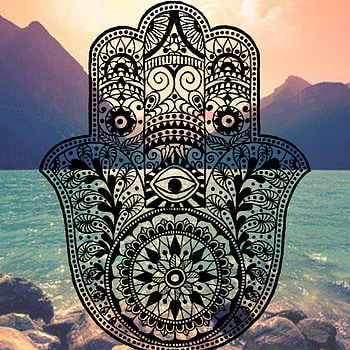 Hamsa Background mountain ocean tumblr evil eye hams hand henna HD phone wallpaper