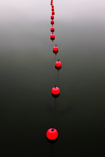 Sea, Minimalism, Buoy, Limitation, Restriction HD phone wallpaper