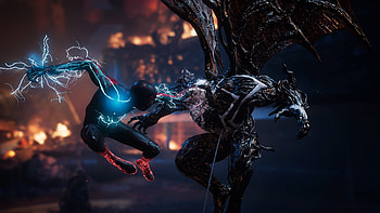 Miles and Venom, video game, Marvel's Spider-Man 2 HD wallpaper