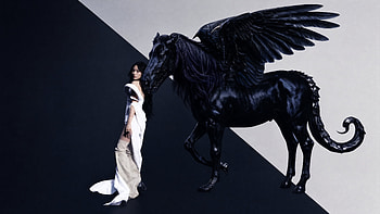 Aespa — Obsidian Pegasus, Woman, Gown HD wallpaper