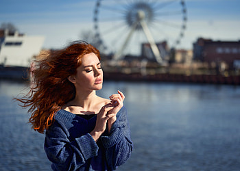 Redhead, women, model, girl HD wallpaper
