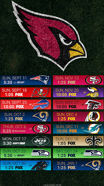 arizona cardinals schedule turf logo 5, 6, 7, ... HD phone wallpaper