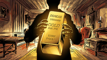 Stunning Gold Bar in Ultra, gold bar, gold, treasure, illustration, dark HD wallpaper
