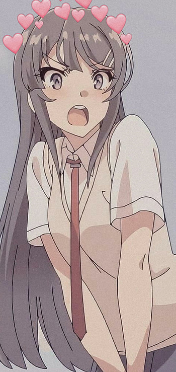 Mai san with hearts, anime, mai san HD phone wallpaper