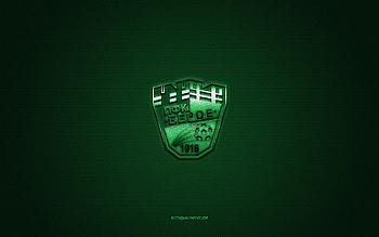 PFC Beroe Stara Zagora, Bulgarian football club, green logo, green carbon fiber background, Bulgarian First League, Parva liga, football, Stara Zagora, Bulgaria, PFC Beroe Stara Zagora logo HD wallpaper