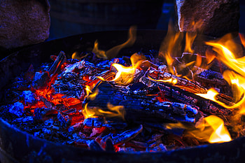 Fire, Bonfire, Coals, Miscellanea, Miscellaneous, Firewood, Ash HD wallpaper