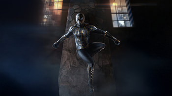 The Black Suit Spider Man, spiderman, superheroes, artwork, digital-art, art HD wallpaper