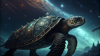 Cosmic Turtle: A Stunning Ultra, turtle, space, fantasy, galaxy, cosmic, space fantasy HD wallpaper
