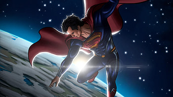 Superman In Space, superman, superheroes, artwork, artstation HD wallpaper
