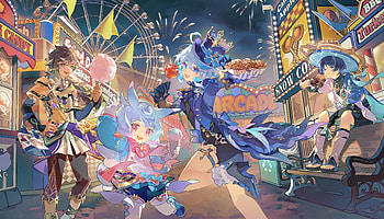 Genshin Impact — Arcade Night: Furina, Sethos & Sigewinne ( ), Genshin Impact, video game, Furina (Genshin Impact) HD wallpaper