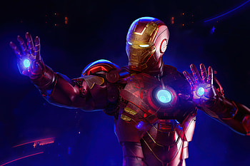 Holographic Iron Man , iron-man, superheroes, artwork, artist HD wallpaper