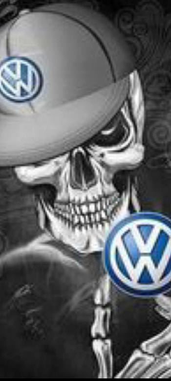 Pic876, vw, volkswagon, logo, skull, vehicle HD phone wallpaper