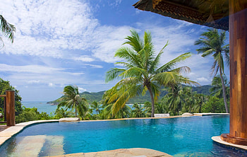 Dream Pool in the Hills HD wallpaper