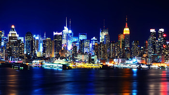 Manhattan skyline, Urban jungle, Iconic landmarks, City that never sleeps HD wallpaper