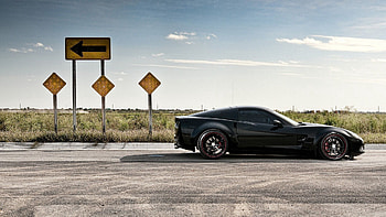 Auto, Cars, Road, Traffic, Movement, Corvette HD wallpaper
