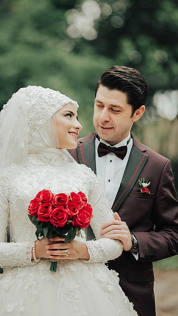 Muslim Couple, Hijab HD phone wallpaper