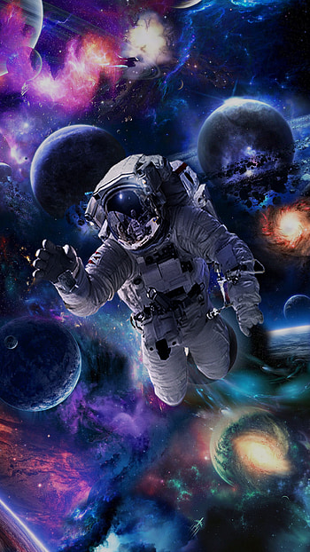 Astronout in space, atmosphere, earth HD phone wallpaper