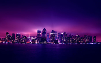 Aesthetic City Night Lights, world, city, lights HD wallpaper