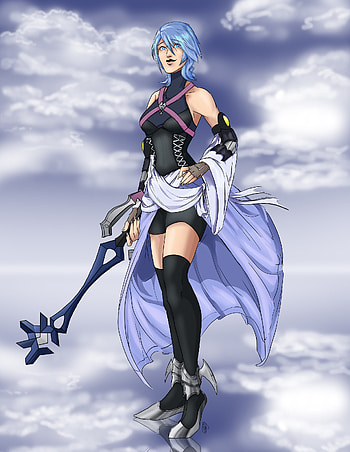 Aqua, Kingdom Hearts, Gaming, Stunning fan art HD phone wallpaper