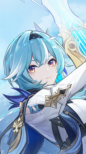 Eula Elegance: Genshin Impact's Frostfall , Eula (Genshin Impact), video game, Genshin Impact HD phone wallpaper