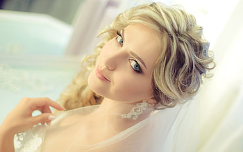 Gorgeous Blonde Bride, gorgeous, blonde, bride, girls HD wallpaper