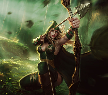 Ashe, warrior, League of Legends HD wallpaper