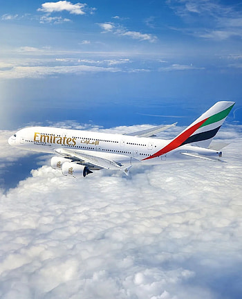 Emirates, cloud, sky HD phone wallpaper