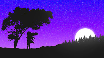 Shelter Minimal , alone, minimalism, minimalist, artist, artwork, digital-art, deviantart HD wallpaper
