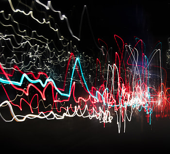 Abstract, Dark, Multicolored, Motley, Lines, Neon, Glow, Winding, Sinuous HD wallpaper