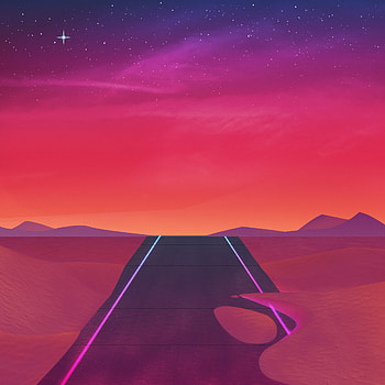 Fluorescent Dust, artist, artwork, digital-art, artstation, minimalism, minimalist HD phone wallpaper