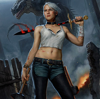 Stunning, girl, beauty, adventure, action, fantasy, cg, face, female HD wallpaper
