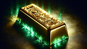 Illuminated Gold Bar, gold bar, gold, luxury, wealth HD wallpaper