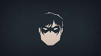 DC Comics, Heroes, Nightwing, Blo0p, Minimalism, Superhero / and Mobile Backgrounds HD wallpaper