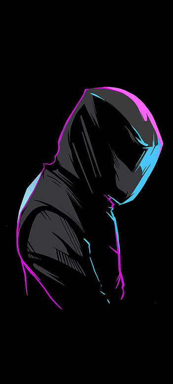 Biker Minimal , amoled, helmet, black, oled HD phone wallpaper