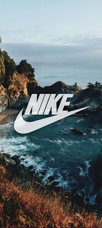 Nike, cloud, sky, mountains, naik, rojo, marcas, paisaje HD phone wallpaper