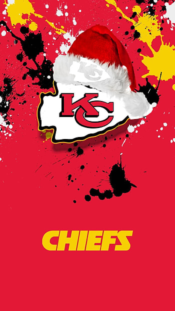 Christmas chiefs, red, art HD phone wallpaper